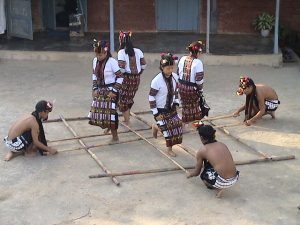 Largest Cheraw Dance (Bamboo) Mizoram