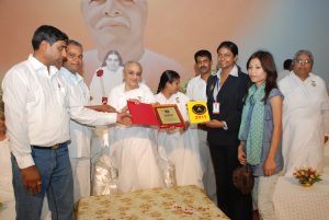 Felicitation function of Largest Rangoli Team