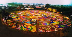 LARGEST RANGOLI LARGEST RANGOLI