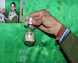 MINIATURE TAJMAHAL INSIDE AN ELECTRIC BULB