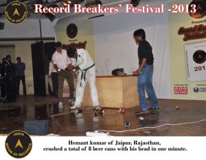 FASTEST TO CRUSH MAXIMUM BEER CANS