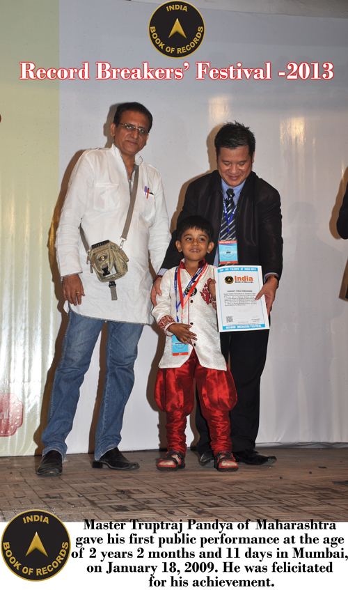 YOUNGEST TABLA PLAYER India Book of Records