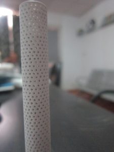 MOST HOLES PUNCHED IN A SINGLE PIECE OF CHALK