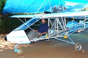 FIRST AIRCRAFT BUILT BY A DIFFERENTLY-ABLED PERSON