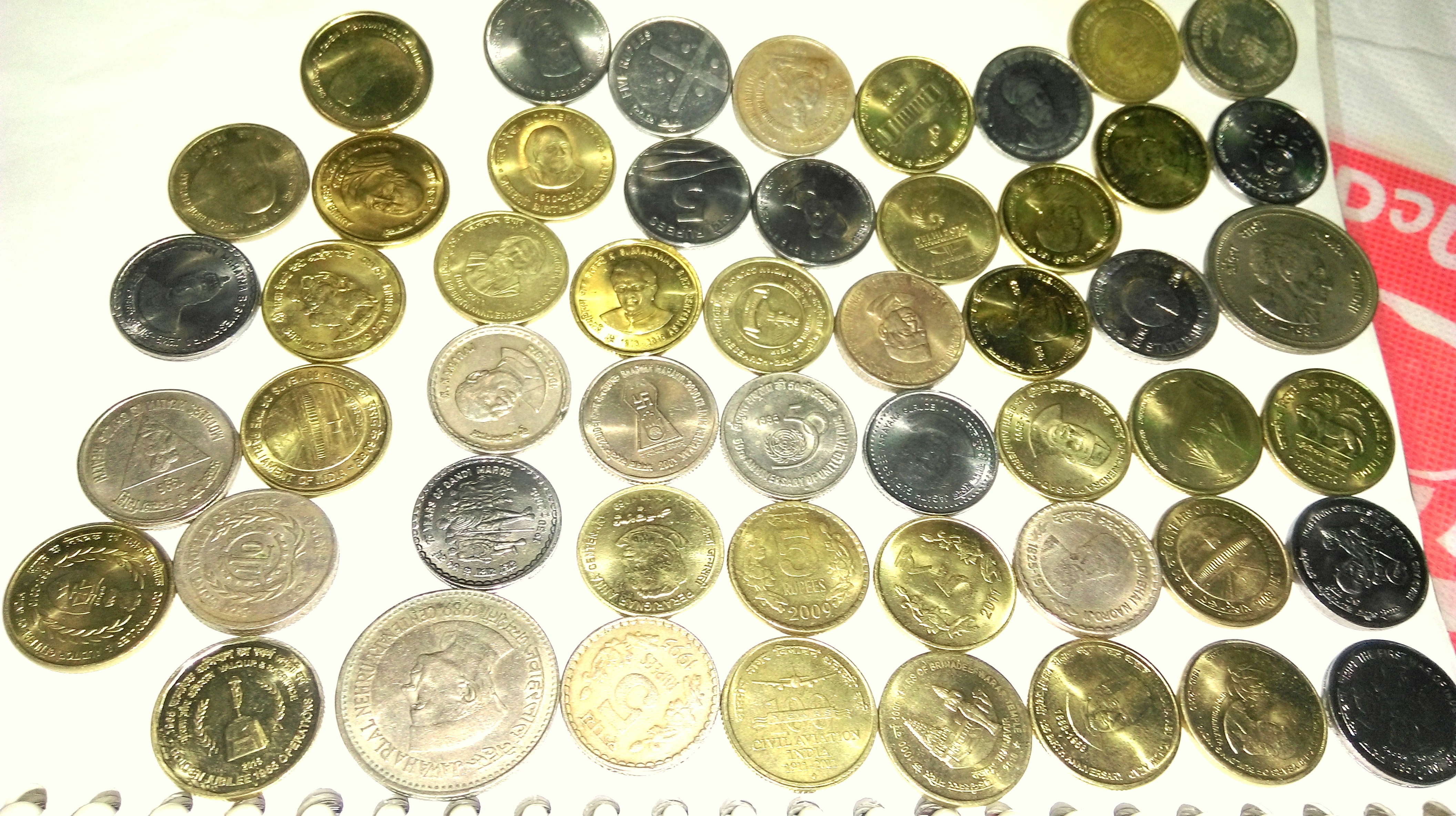 Indian 5 Rupees Coins