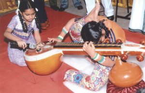 PLAYED VEENA WHILE SITTING ON ICE BARS